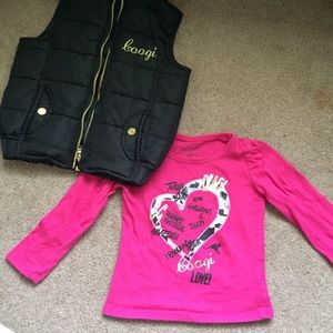 Toddler matching coogi top and vest
